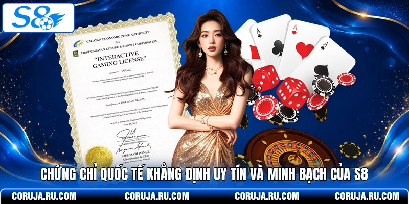 Chứng chỉ quốc tế khẳng định uy tín và minh bạch của S8 
